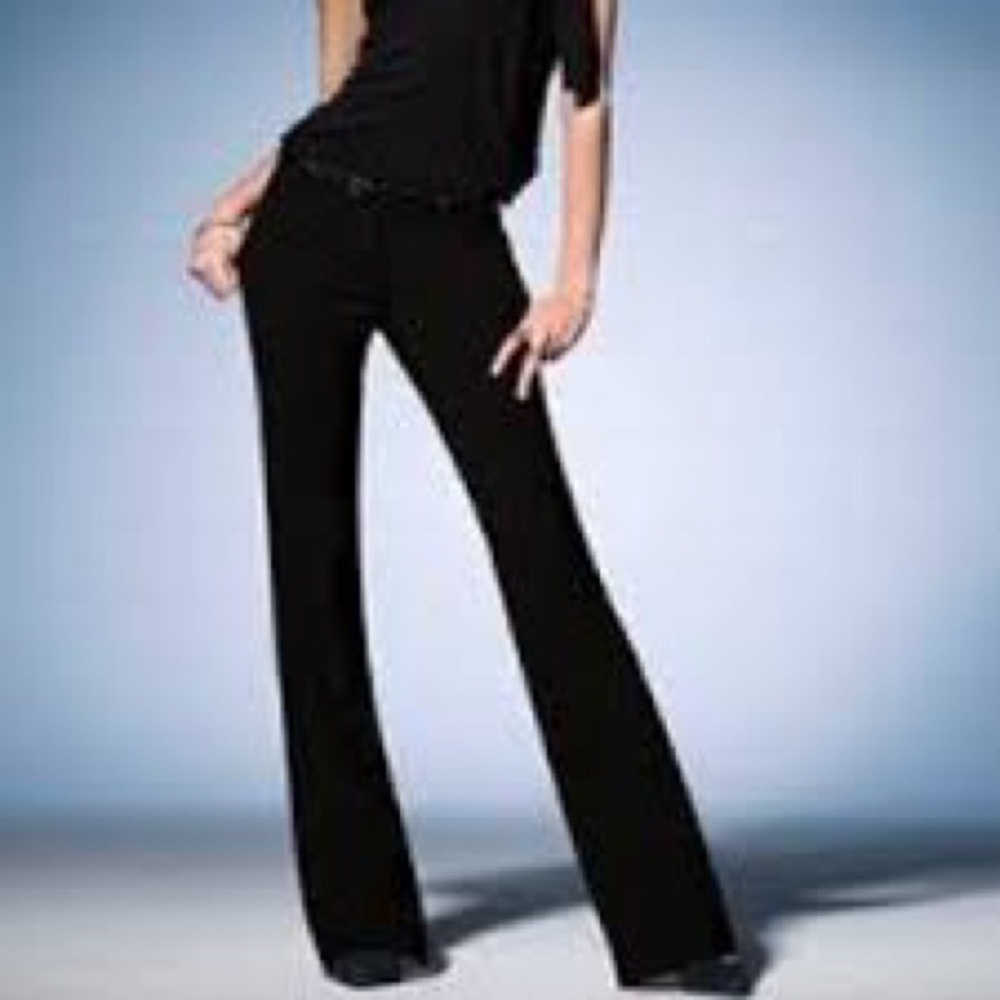 Victoria's Secret Body by Victoria Pinstriped The Kate Fit Dress Pants - Picture 2 of 8